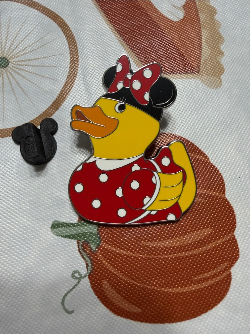 Disney Minnie Duck Enamel Pin - Red Polka Dot Kids Accessory